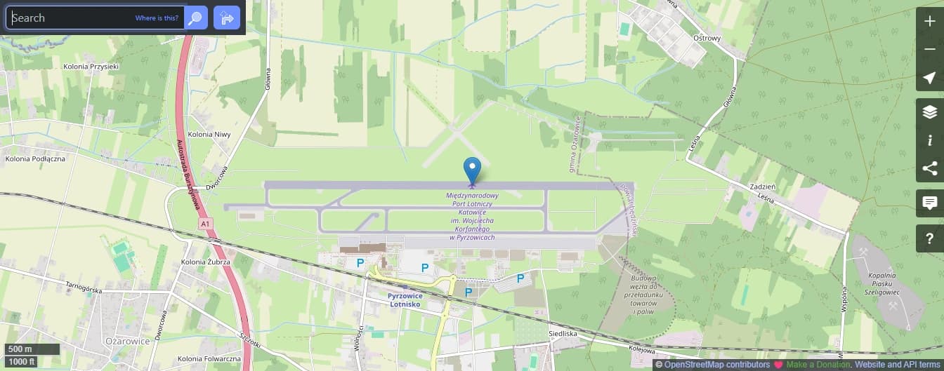 Kolej do Katowice Airport